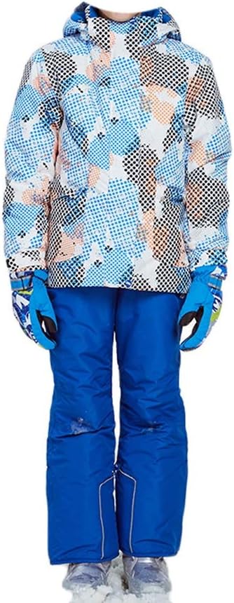 JJZXD ボーイウィンタースキースーツ防水防風スキージャケット